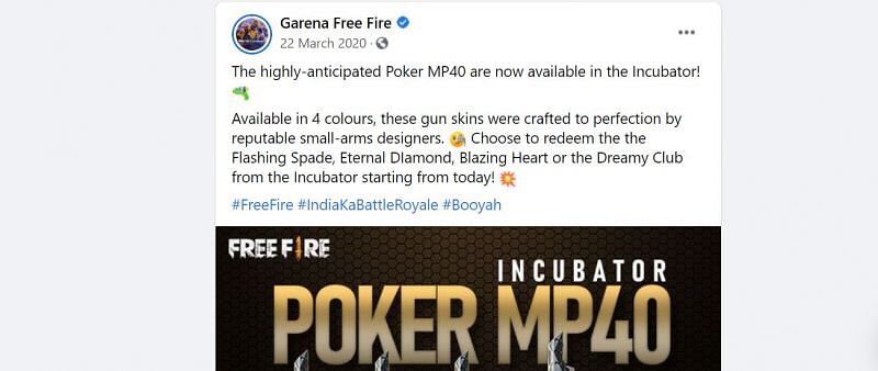 Poker MP40 incubator was made available in March 2020 (Image via Facebook)