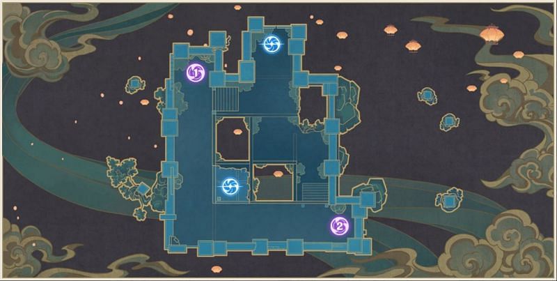 Map 4 in Theater Mechanicus event (Image via Genshin Impact)