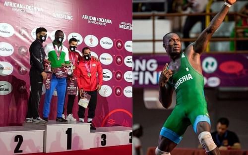 Nigeria's Ekerekeme Agiomor at Tokyo Olympics 2021