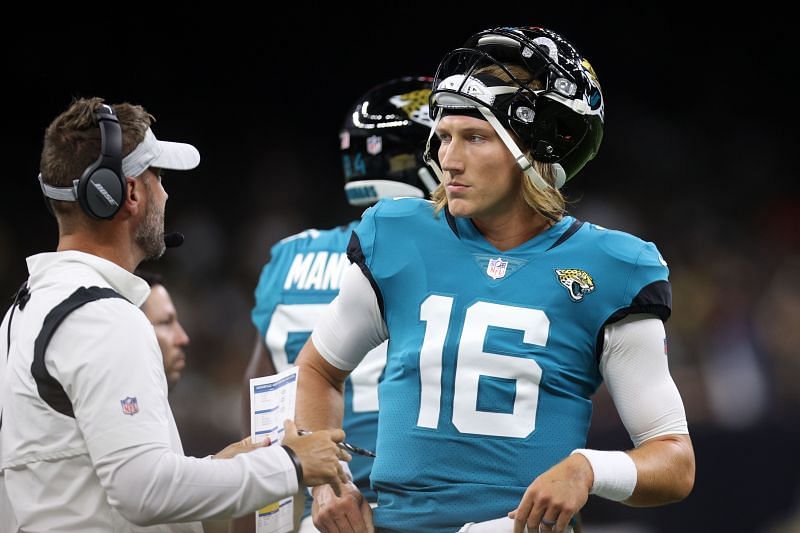 QB Trevor Lawrence with the Jacksonville Jaguars