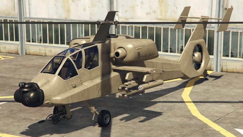 The FH-1 Hunter is the second most expensive helicopter in the game (Image via Rockstar Games)