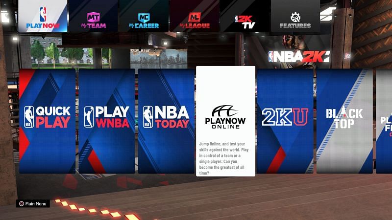 NBA 2K20 Play Now Section as seen on a PS4 [Source: PlayStation LifeStyle]