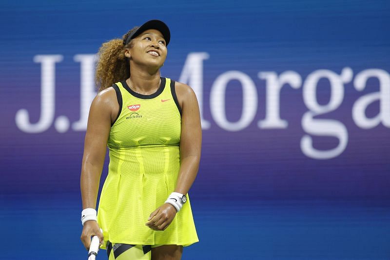 Naomi Osaka after her straight-sets win in the first round of US Open 2021