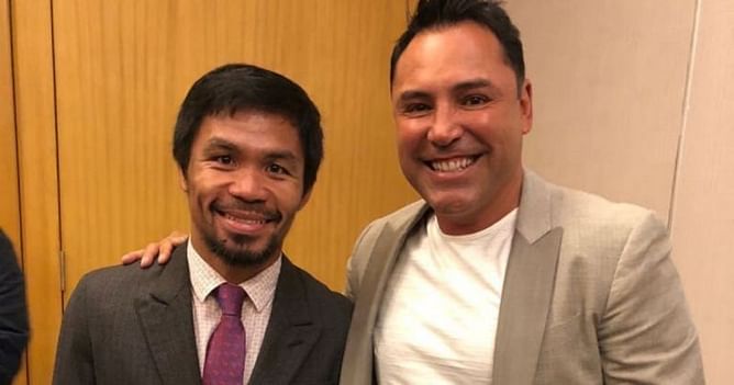 "Greatest fighter ever" - Oscar De La Hoya is all praise for Manny Pacquiao following loss to Yordenis Ugas