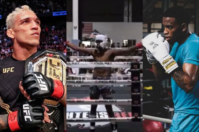 "Like father like son" - Charles Oliveira reacts to Anderson Silva's son making a successful kickboxing debut
