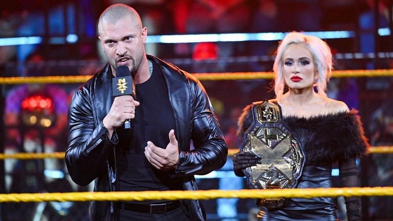 NXT Champion Karrion Kross with Scarlett