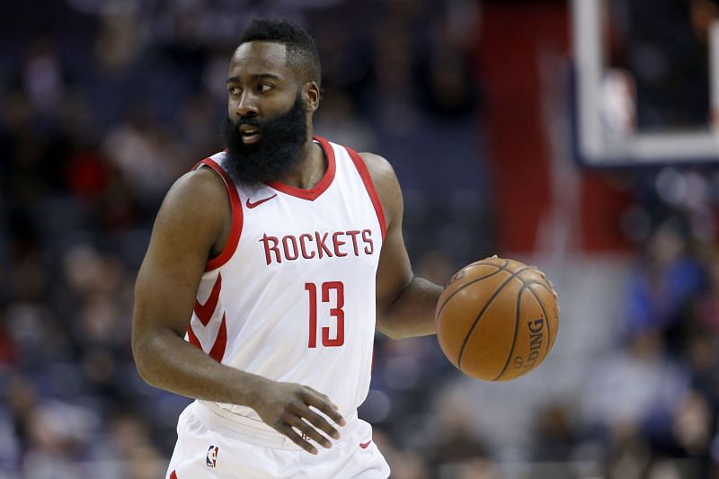 James Harden of the Houston Rockets v Washington Wizards