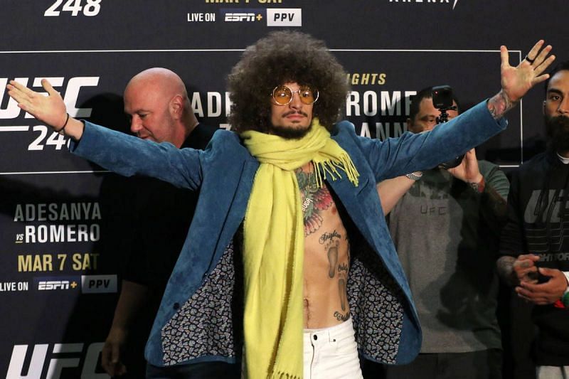 Sean O&#039;Malley at the UFC 248 media day [Image credit: Las Vegas Review-Journal]