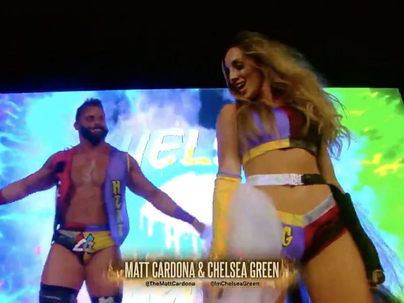 Matt Cardona and Chelsea Green at Slammiversary