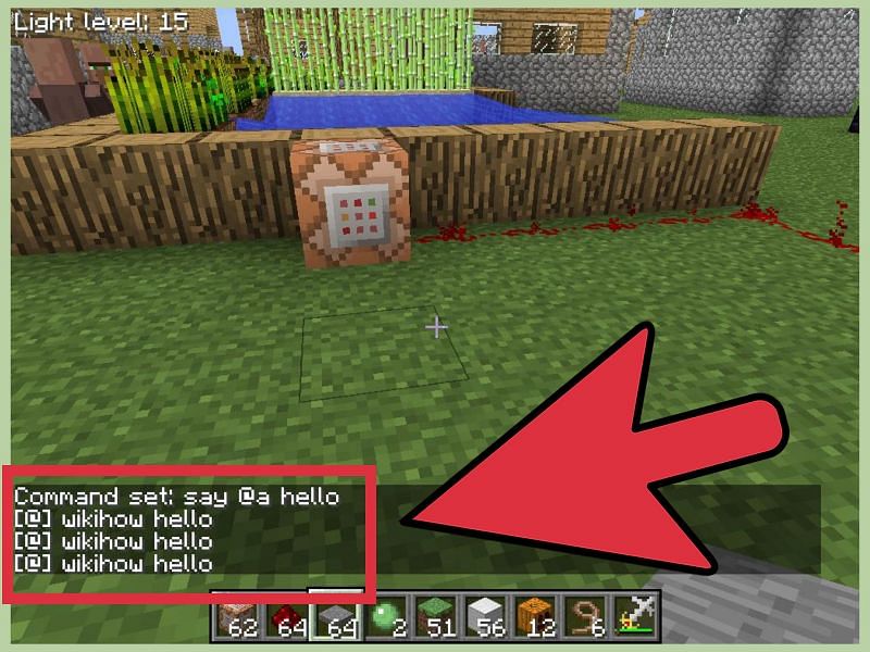 Minecraft commands (Image via WikiHow)