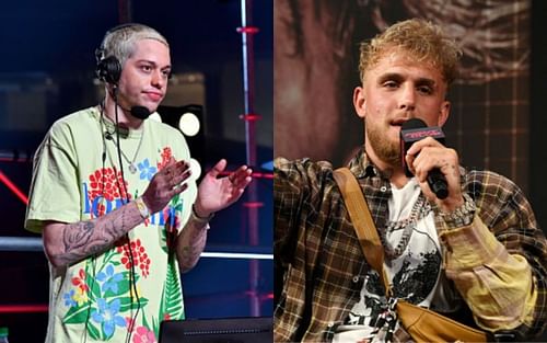 Pete Davidson (left); Jake Paul (right)