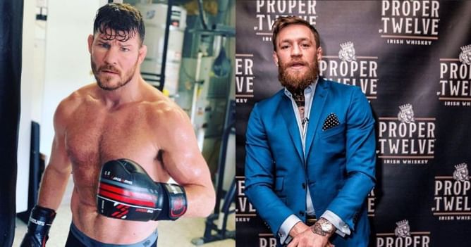 "Even if you stood on your wallet I’d still be a bigger man than you" - Michael Bisping responds to Conor McGregor's latest jab on Twitter