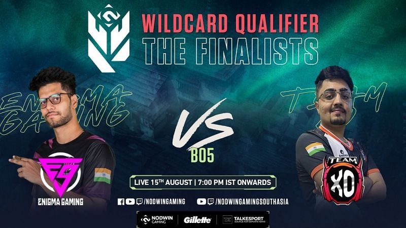 Enigma Gaming will face Team XO in the Valorant Conquerors Championship Wildcard Qualifier Grand-Finals (Image via NODWIN Gaming)
