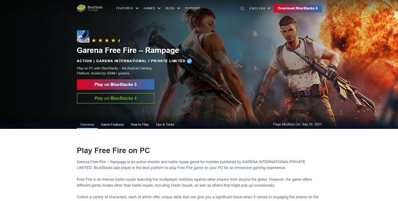 How to play Free Fire on laptops using an emulator in 2021: Step-by-step  guide for beginners