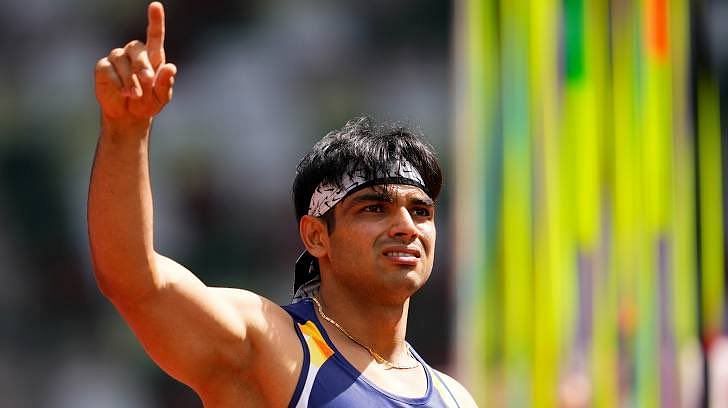 Neeraj Chopra finished in the first position in group A during the qualification round