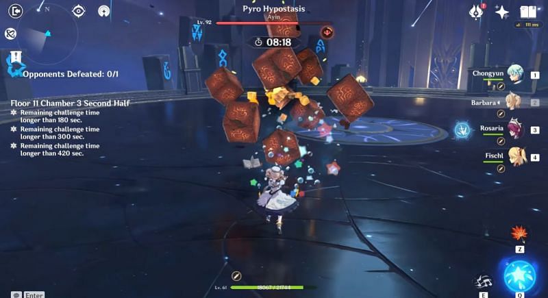 Barbara, a 4-Star Hydro catalyst, in the second half (Image via Veyn Genshin, YouTube)