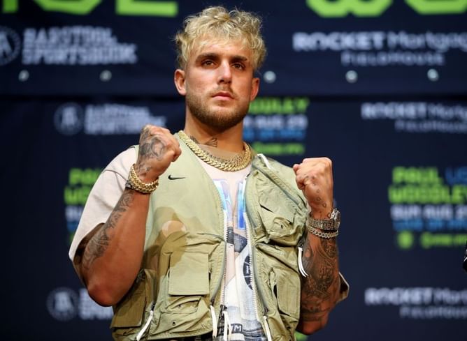 Why was Jake Paul's house reportedly searched by the FBI?