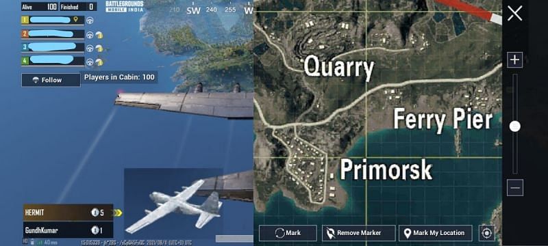 Ferry Pier, Primorsk and Quarry are locations for peaceful looting. (Image via BGMI)
