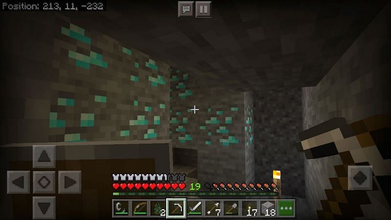 Many Minecraft players dig for diamonds at level 11 (Image via Mojang)