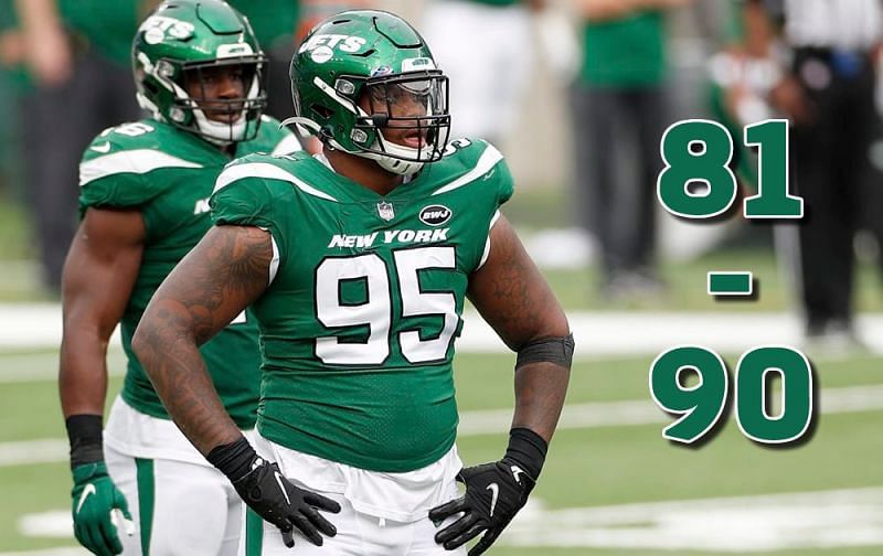 New York Jets defensive tackle Quinnen Williams comes in at number 81