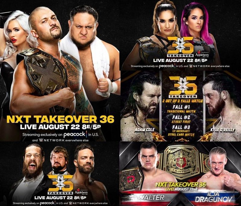 NXT TakeOver 36 will have a five match card filled of rivalries culminating and championships on the line.