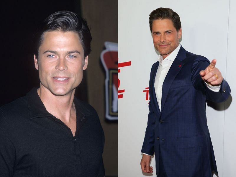 Rob Lowe in 2000 and 2018 (Image via Ron Galel/ Getty Images, and Jean Baptiste Lacroix/Getty Images)