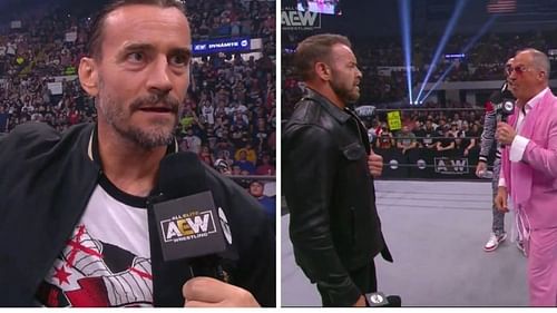 CM Punk (left); Christian Cage (right)