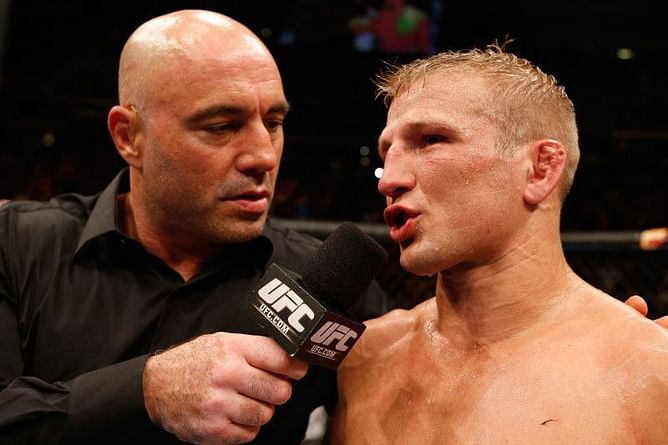 "I thought T.J. was gonna tap" - Joe Rogan provides his assessment of T.J. Dillashaw's return fight against Cory Sandhagen