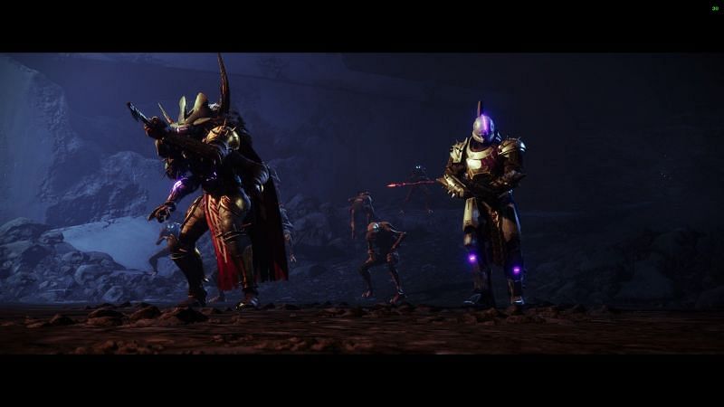 Saint-14 and Mithrax, Kell of Light fighting alongside (Image via Destiny 2)
