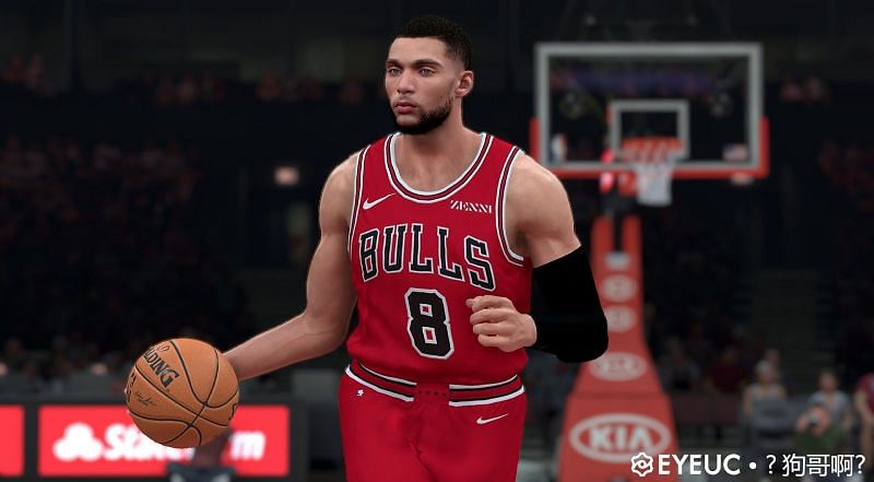 Zach LaVine with the Chicago Bulls in NBA 2K20 [Source: 2K Specialist]