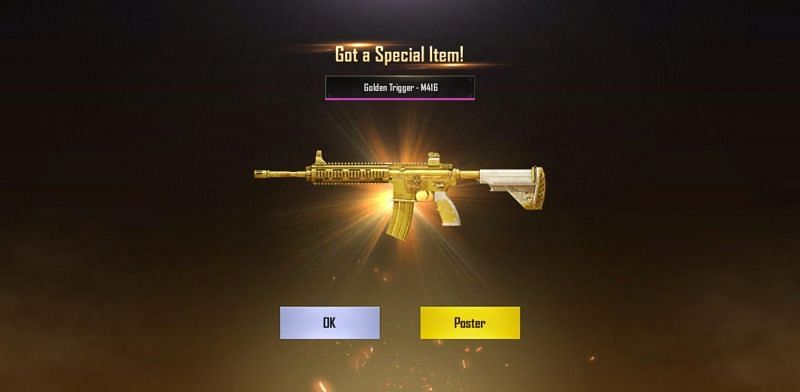 Golden Trigger M416 (Image via WallpaperCave)