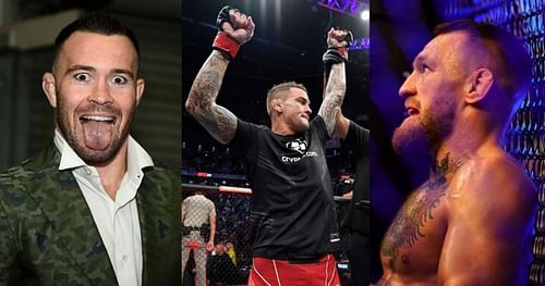 Colby Covington (left), Dustin Poirier (center), Conor McGregor (right) [Covington Image Courtesy: @colbycovington on Instagram]