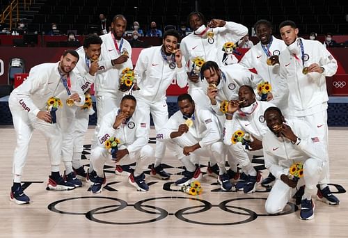 2021 Tokyo Olympics Men's Basketball Medal Ceremony