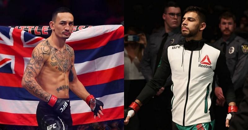 Max Holloway (left), Yair Rodriguez (right)