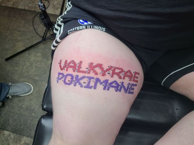 Pokimane & Valkyrae superfan gets a giant tattoo after streamers saved her from "killing herself"