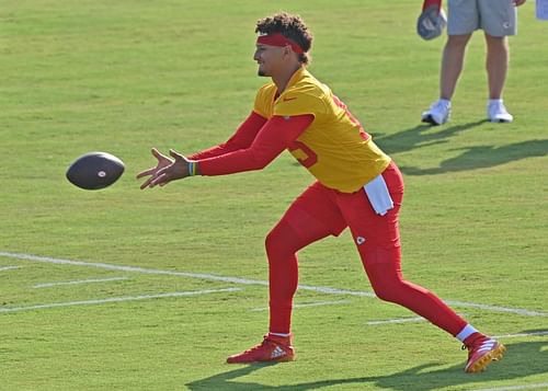 Patrick Mahomes at the Kansas City Chiefs Training Camp