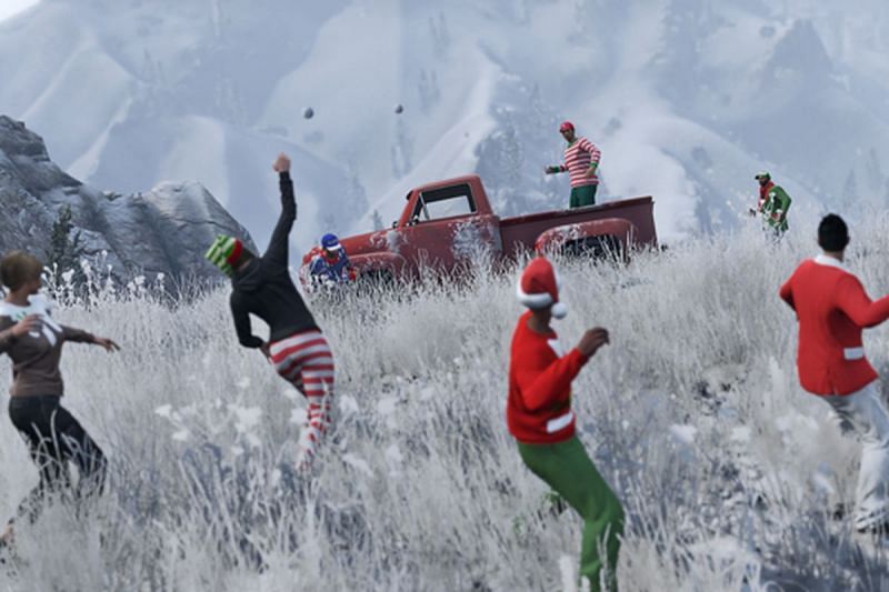 It&#039;s hard to believe Snowballs are in a GTA game (Image via Rockstar Games)