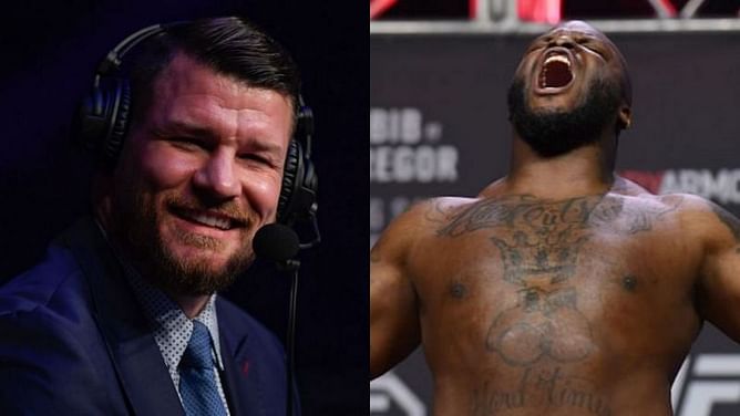 "The machine went off the ground a little bit" - Michael Bisping recalls Derrick Lewis' incredible encounter with a punching machine
