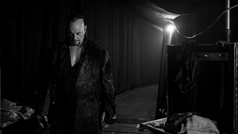 The Undertaker at his farewell at the Survivor Series 2020 pay-per-view