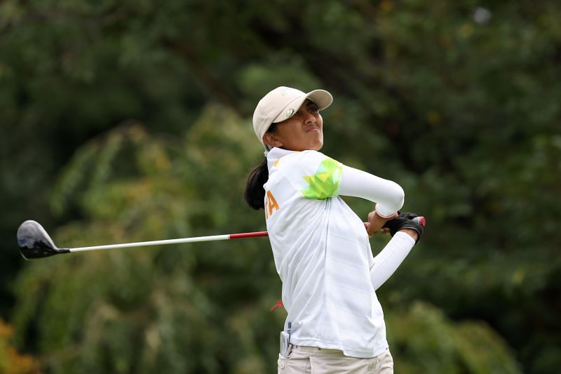 Aditi Ashok in action in Round 4