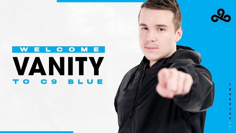 Cloud9 Valorant roster after Vanity&#039;s joining (Image via Cloud9)