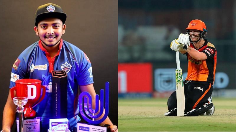 Prithvi Shaw (L) and David Warner will have to perform well in IPL 2021