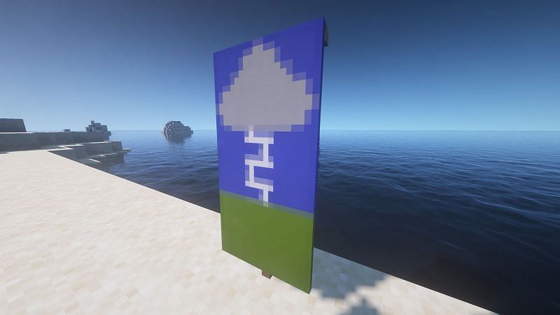 how to make a mirror banner in minecraft