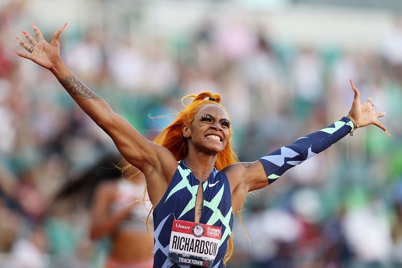 Sha&#039;Carri Richardson at the US Olympic Track &amp; Field Trials