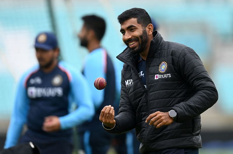 Pacer Jasprit Bumrah all smiles ahead of the 4th Test.