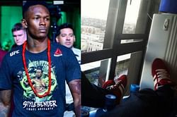 Israel Adesanya shares inspiring photos revisiting life at his old job before UFC