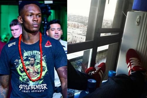 Israel Adesanya shares picture of his old workplace [Image credits: @stylebender via Instagram]