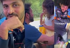 Watch: Shardul Thakur sings a song while Rohit Sharma plays with his daughter during Team India's journey to Leeds