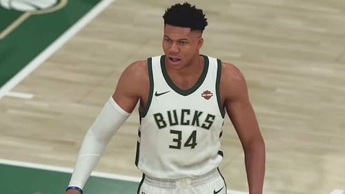 Giannis Antetokounmpo of the Milwaukee Bucks in NBA 2K20 [Source: NBA 2KW]