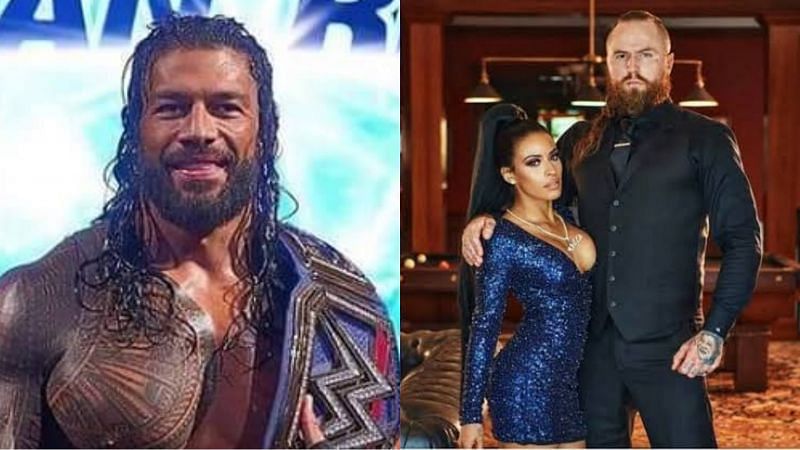 Roman Reigns, Zelina Vega, and Malakai Black